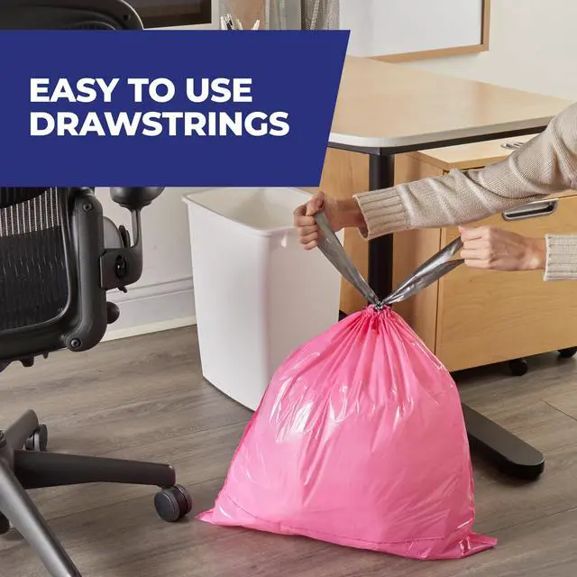 Alt view image 5 of 5 - Hefty 8 Gallon Medium Trash Bags, Pink, Fabuloso Watermelon Scent, 20 Count