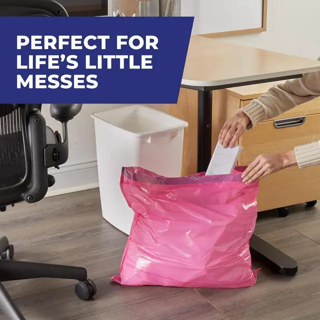 Alt view image 3 of 5 - Hefty 8 Gallon Medium Trash Bags, Pink, Fabuloso Watermelon Scent, 20 Count