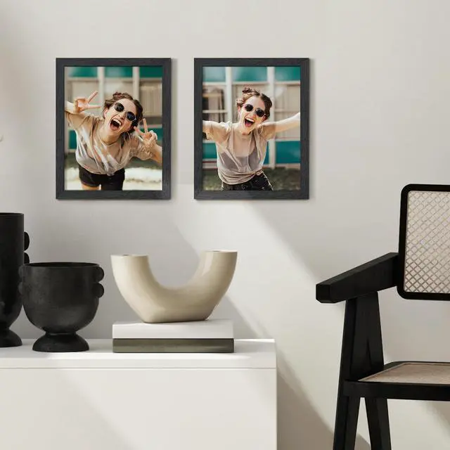 Alt view image 3 of 7 - upsimples Black 8x10 Picture Frame, Wall Gallery Photo Frame with Engineered Wood, 1 Pack