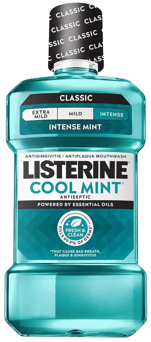 Main image of Listerine Cool Mint Intense Mint Antiseptic Mouthwash, 50.7 fl. oz/1.5 L