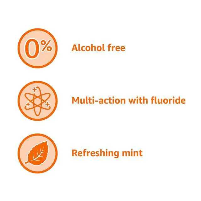 Alt view image 4 of 5 - Basics Anticavity Fluoride Mouthwash for Adults, Alcohol Free, Bad Breath Control, Teeth Strengthening - Refreshing Mint Flavor, 1 Liter