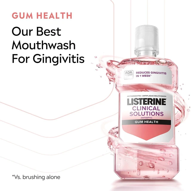 Alt view image 3 of 7 - Listerine Clinical Solutions Gum Health Mouthwash 16.9 fl oz / 500 mL