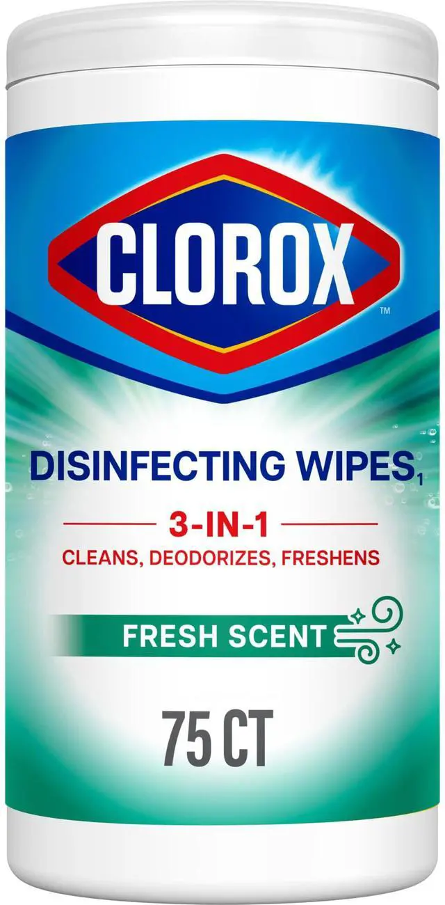 Main image of Clorox Disinfecting Wipes, Bleach Free, Fresh Scent, Back to School, 75 Count (Pack May Vary)