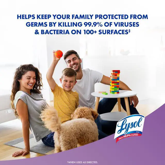 Alt view image 4 of 7 - Lysol Disinfecting Wipes Multi-Surface Cleaner, Lavender, 80 Count