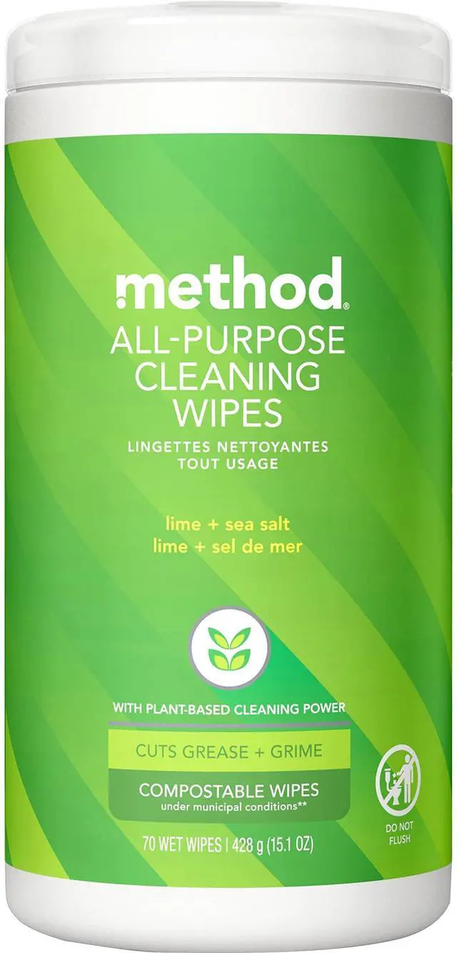 Main image of Method All Purpose Cleaning Wipes, Lime & Sea Salt, 70 CT