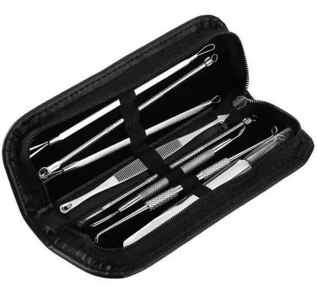Main image of Acne Needle Blackhead Remover Comedone Extractor Pimple Blemish Tweezer Tool Kit