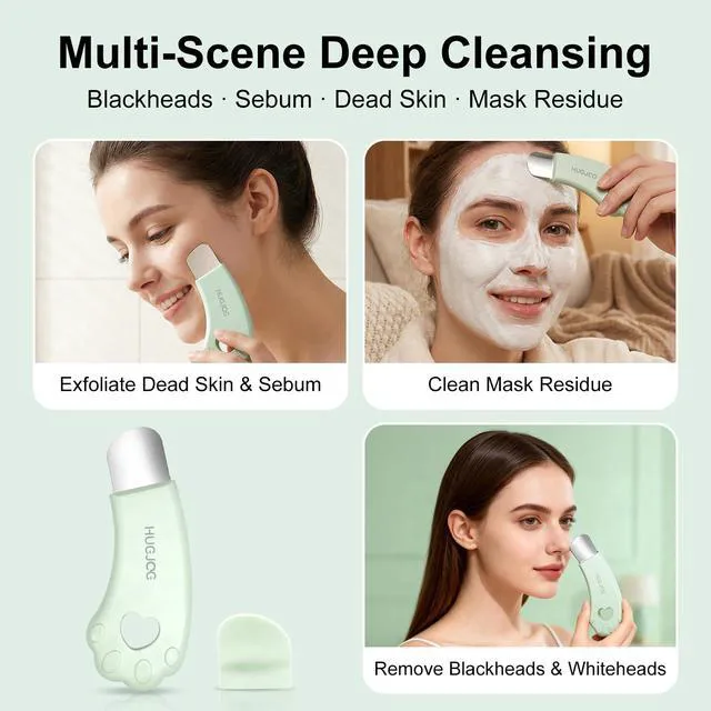 Alt view image 6 of 6 - 304 Stainless Steel Blackhead Remover Tools for Face and Nose, Pore Extractor Spatula for Deep Pore Cleaning with Soft Silicone Cleansing Brush and 4 Blackhead Needles