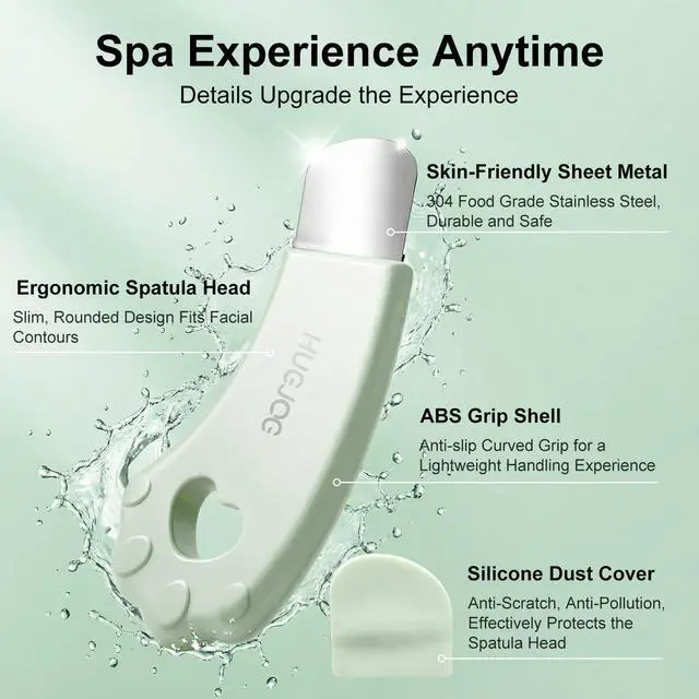 Alt view image 2 of 6 - 304 Stainless Steel Blackhead Remover Tools for Face and Nose, Pore Extractor Spatula for Deep Pore Cleaning with Soft Silicone Cleansing Brush and 4 Blackhead Needles