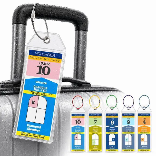 Main image of Cruise Luggage Tag Holders 6-Pack, Cruise Essentials 2026
