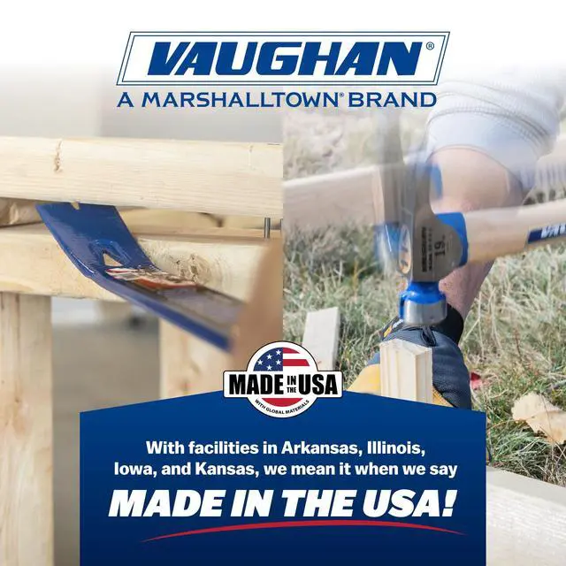 Alt view image 2 of 5 - Vaughan 7-5/8 Inch Mini-Bar Pry Bar and Nail Puller, Assembled in the USA
