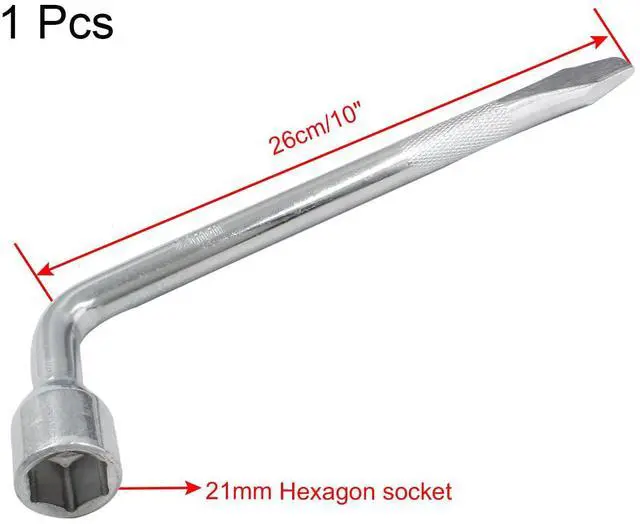 Alt view image 5 of 5 - Piutouyar Heavy Duty 21mm Car Spare Tire Lug Wrench
