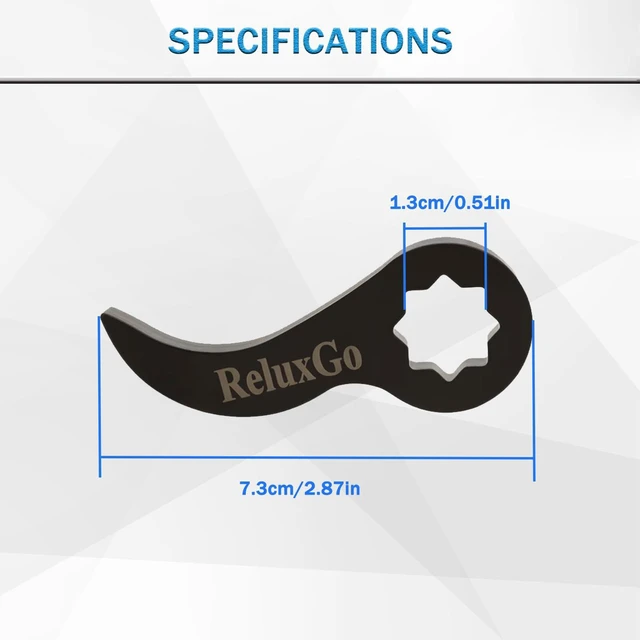 Alt view image 2 of 6 - ReluxGo Pry Bar Wrench Adaptor Head, Ratchet Pry Bar Attachment 1/2" D 8pt (Square) Profile, Crowbar Adapter Head Tool, Adjustable Angle Head Pry Bar Fits 1/2 Ratchet for
