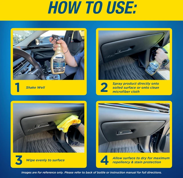 Alt view image 3 of 6 - Rain-X 620232SRP All-Interior Cleaner Protectant & Repellent for Car Interiors, Cleans + Repels Liquid Spills & Dust without Residue, Cherry Scent, 16 Fl Oz.