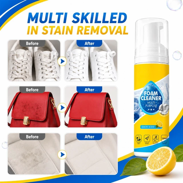 Alt view image 4 of 6 - DOUNIU 4-in-1 Multi Enzyme Foam Cleaner, All-Purpose Deep Cleaning Spray, Powerful & Multipurpose Car Interior Foam Cleaners for Car Interior, Kitchen Grease, Bathroom Ti