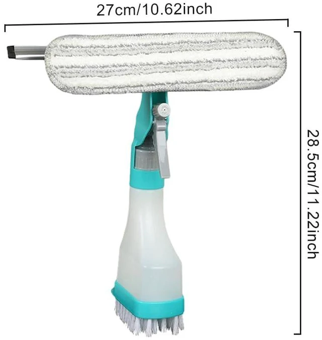 Alt view image 2 of 7 - Professional 4-in-1 Window Cleaning Kit with Squeegee and Spray Bottle for Shower, Mirror, Glass, Car Windshield, Countertop - Easy Gadget Cleaner Tool