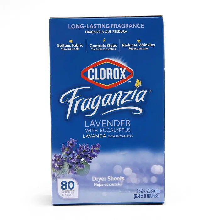 Main image of Clorox Fraganzia Dryer Sheets Lavender Eucalyptus 80 Count