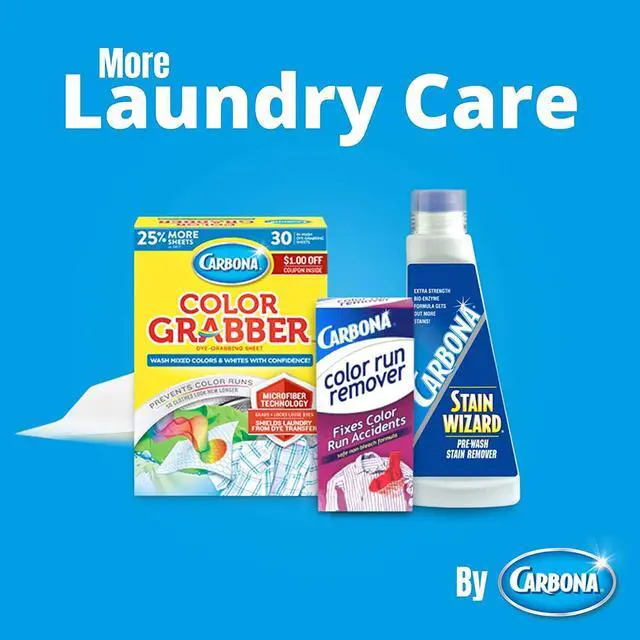 Alt view image 6 of 6 - Carbona Washing Machine Cleaner with Activated Charcoal, 8.4 FL Oz, 1 Pack, Removes Odor-Causing Residues, Works in Standard & High Efficiency Washing Machines