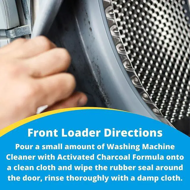 Alt view image 3 of 6 - Carbona Washing Machine Cleaner with Activated Charcoal, 8.4 FL Oz, 1 Pack, Removes Odor-Causing Residues, Works in Standard & High Efficiency Washing Machines
