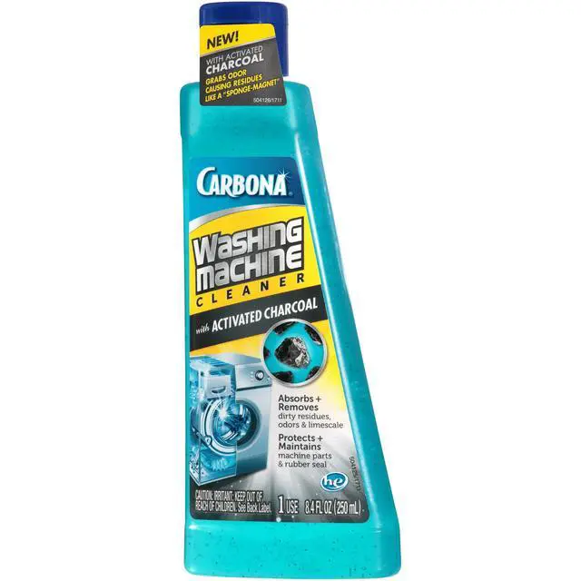 Alt view image 5 of 6 - Carbona Washing Machine Cleaner with Activated Charcoal, 8.4 FL Oz, 1 Pack, Removes Odor-Causing Residues, Works in Standard & High Efficiency Washing Machines