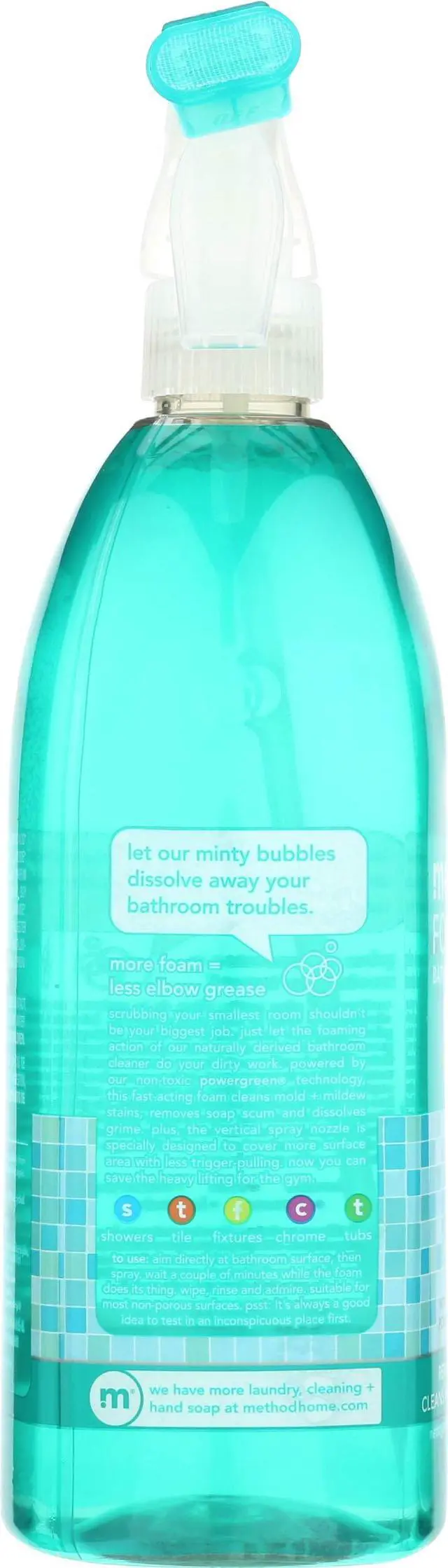 Alt view image 3 of 7 - Method Foaming Tub and Tile Cleaner, Eucalyptus Mint, 28 fl oz