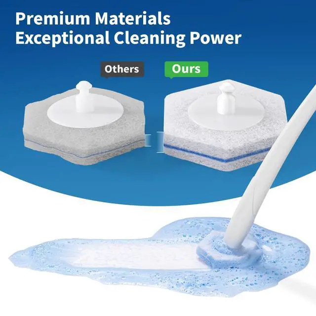 Alt view image 2 of 6 - Disposable Toilet Brush Head Refills (20 Count) Compatible with Clorox Toilet Wand, Wand Not Included