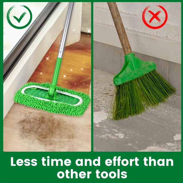 Alt view image 3 of 6 - 6Pcs Reusable Microfiber Mop Pads Compatible with Sweeper Mop, Replacement Wet Mopping Pad Refills and Washable Dry Sweeping Cloths for Surface and Hardwood Floor Cleanin