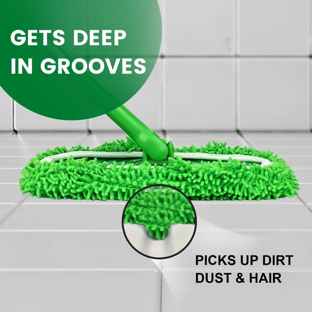 Alt view image 5 of 6 - 6Pcs Reusable Microfiber Mop Pads Compatible with Sweeper Mop, Replacement Wet Mopping Pad Refills and Washable Dry Sweeping Cloths for Surface and Hardwood Floor Cleanin