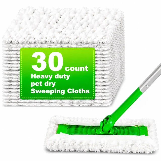 Main image of Heavy Duty Dry Cloths Pads for Swiffer Sweeper Mop, 30 Count