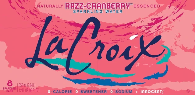Alt view image 6 of 6 - La Croix Razz-Cranberry Sparkling Water, 12 Fl Oz, Pack of 8