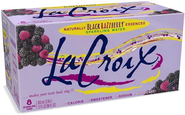 Main image of La Croix Black Razzberry Sparkling Water, 12 Fl Oz, Pack of 8