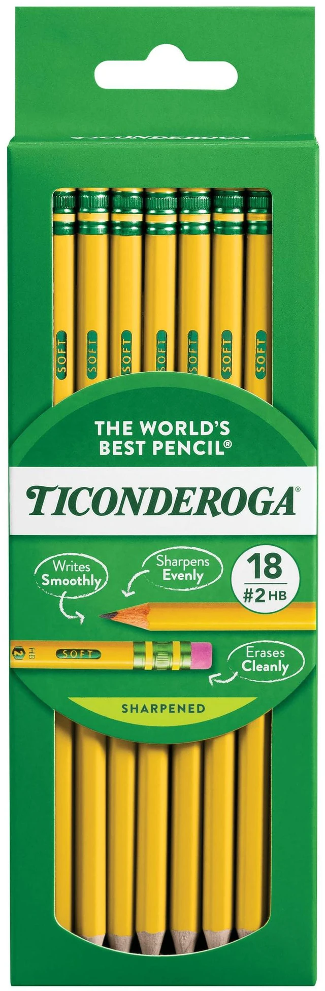 Main image of Ticonderoga Wood-Cased Pencils, Pre-Sharpened
