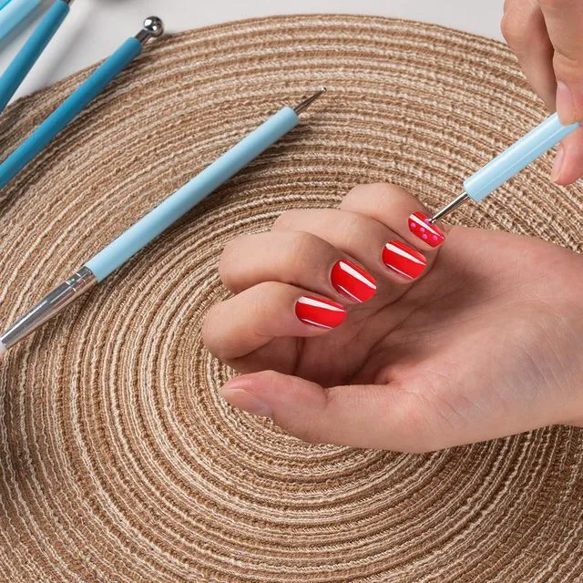 Alt view image 2 of 7 - Silicone Clay Sculpting Dotting Tools, Ceramic Clay Ball Stylus, Pottery Embossing Tool for Rock, Nail, Blending, Drawing, Modeling