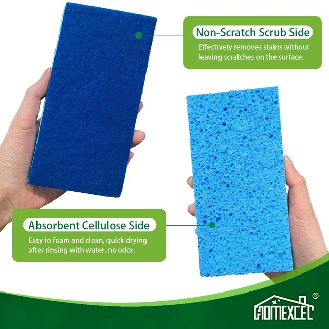 Alt view image 3 of 7 - HOMEXCEL Extra Large Non-Scratch Kitchen Sponges 6PK