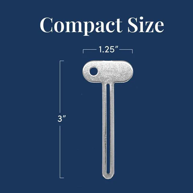 Alt view image 6 of 6 - Dr. Sheffield's Stainless Steel Toothpaste Tube Squeezer Key & Roller