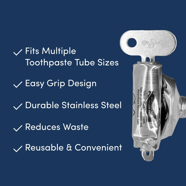 Alt view image 3 of 6 - Dr. Sheffield's Stainless Steel Toothpaste Tube Squeezer Key & Roller