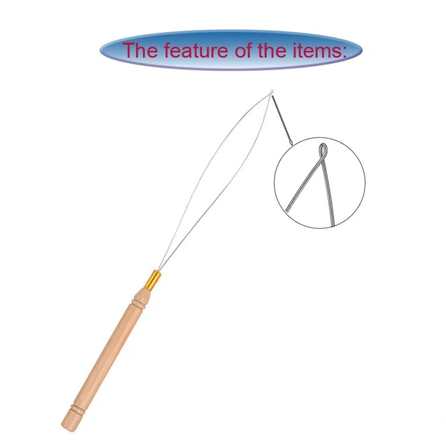 Alt view image 4 of 4 - 5Pcs Hair Extension Loop Needle Threader for Micro Nano Rings