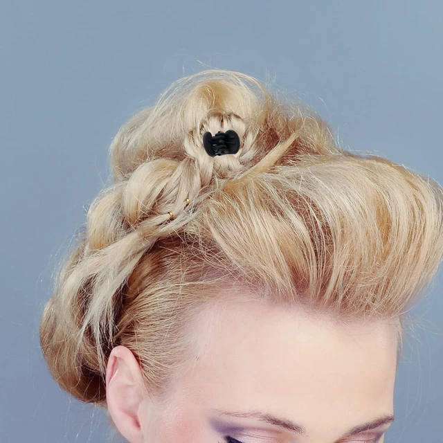 Alt view image 5 of 7 - BokWin Mini Hair Clips, 0.6Inch, Matte Black, 50 Pcs