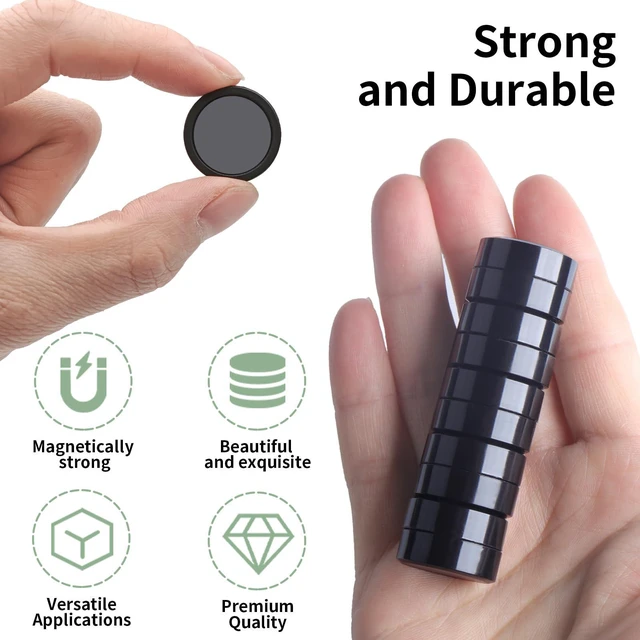 Alt view image 7 of 7 - 20PCS Small Round Heavy Duty Fridge Magnets for Whiteboard Classroom Use