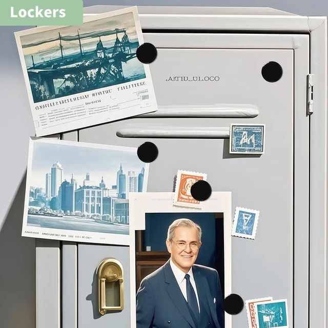 Alt view image 4 of 7 - 20PCS Small Round Heavy Duty Fridge Magnets for Whiteboard Classroom Use