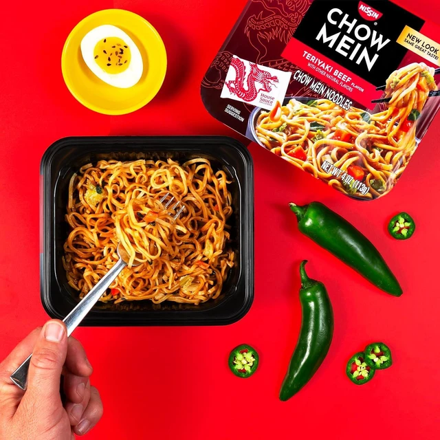 Alt view image 5 of 5 - Nissin Chow Mein Noodles Teriyaki Beef, 4oz (Pack of 8)