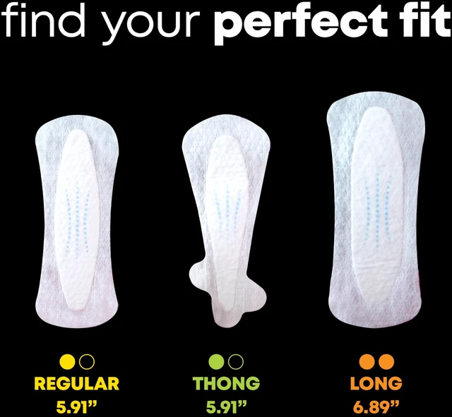 Alt view image 6 of 6 - U by Kotex Balance Daily Panty Liners for Thongs, 50 Count, Wrapped, Light Absorbency, Regular Length (Packaging May Vary)