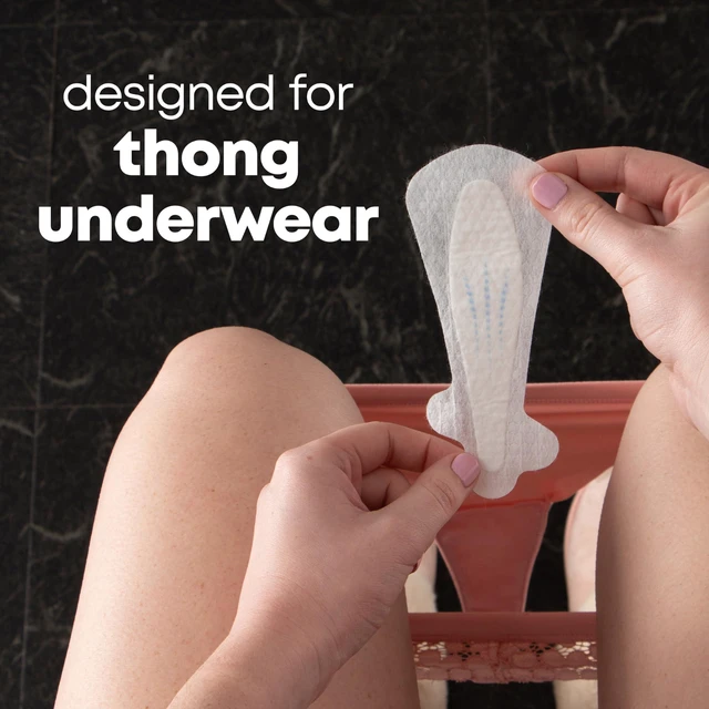 Alt view image 5 of 6 - U by Kotex Balance Daily Panty Liners for Thongs, 50 Count, Wrapped, Light Absorbency, Regular Length (Packaging May Vary)