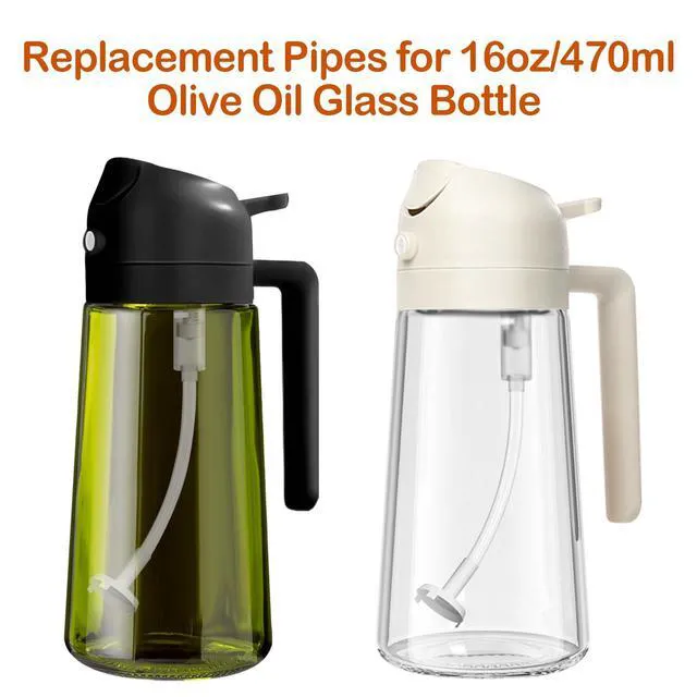 Alt view image 3 of 3 - YARRAMATE 4Pcs Oil Sprayer Replacement Straws, 4.72in/12cm Pipes for 16oz/470ml Olive Oil Glass Dispenser Bottle, Spray Tube Set