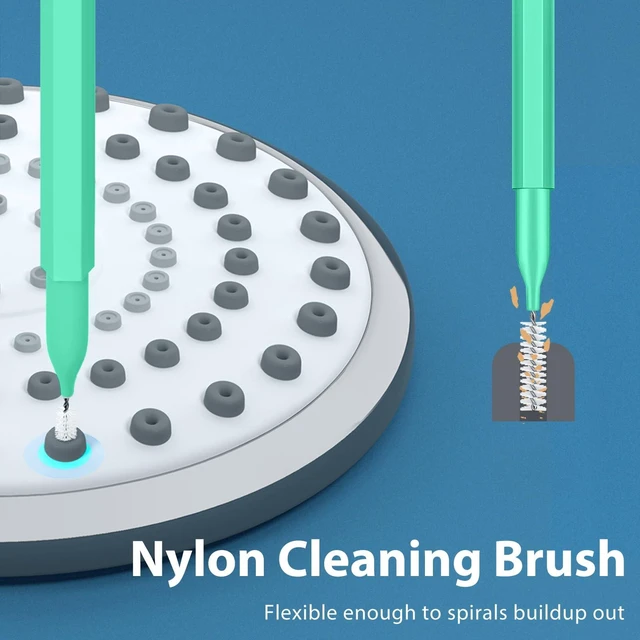 Alt view image 3 of 7 - Lumkew Small Hole Cleaning Brush for Shower Head, 20-Pack, Green