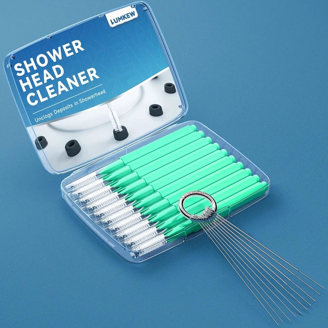 Alt view image 6 of 7 - Lumkew Small Hole Cleaning Brush for Shower Head, 20-Pack, Green