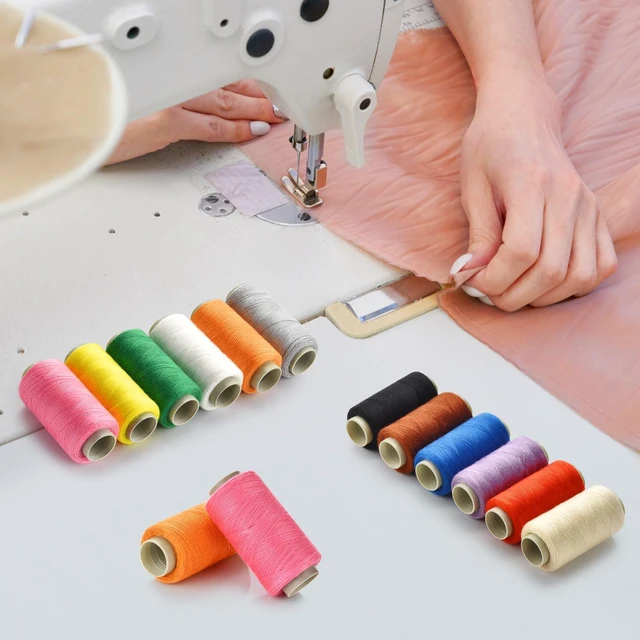 Alt view image 7 of 7 - 12-Color Polyester Sewing Thread Kit with Needle and Threader for Hand & Machine, DIY Home
