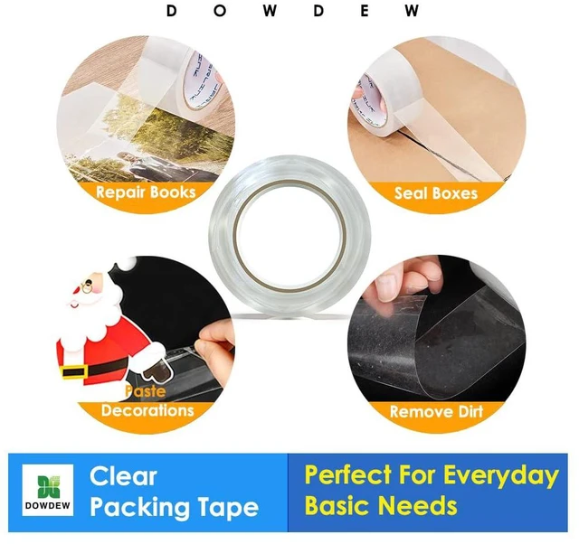 Alt view image 3 of 5 - Clear Heavy Duty Packing Tape, 1.88-Inch x 55-Yards, Ultra Strong Super Thick, 2 Rolls (110 Total Yards)