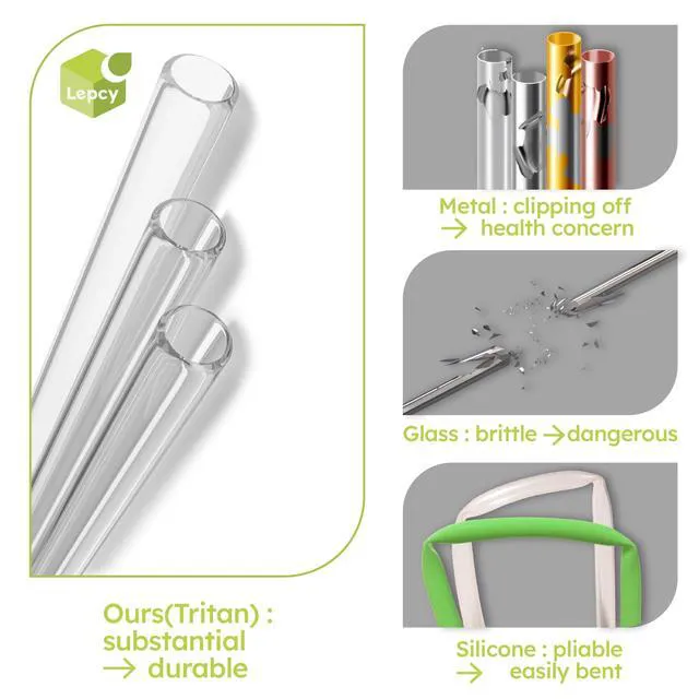 Alt view image 3 of 6 - 12-Inch Reusable Straws for 40oz Tumbler