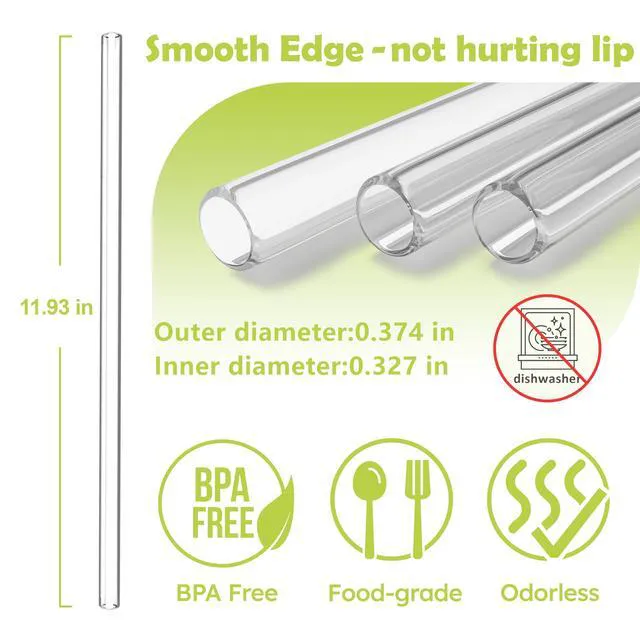 Alt view image 6 of 6 - 12-Inch Reusable Straws for 40oz Tumbler