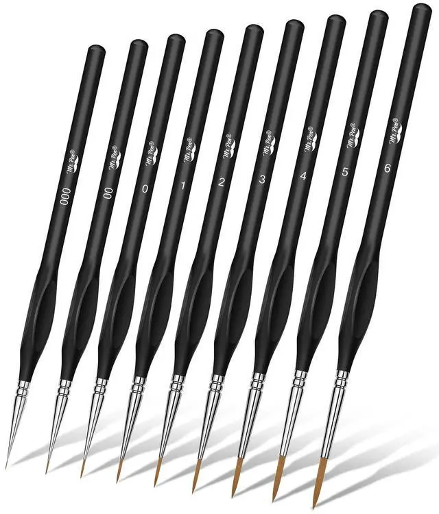 Main image of Mr. Pen Miniature Paint Brushes, 9Pcs Detail Paint Brush Set